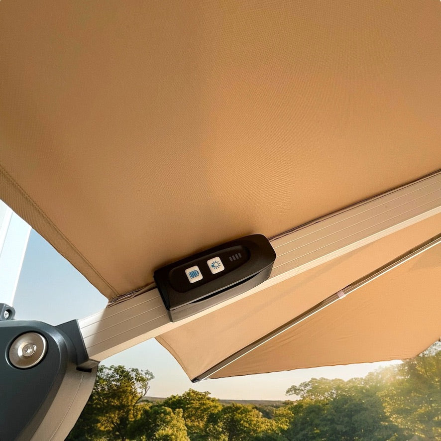 Ember 3mx3m LED Iluminated Parasol