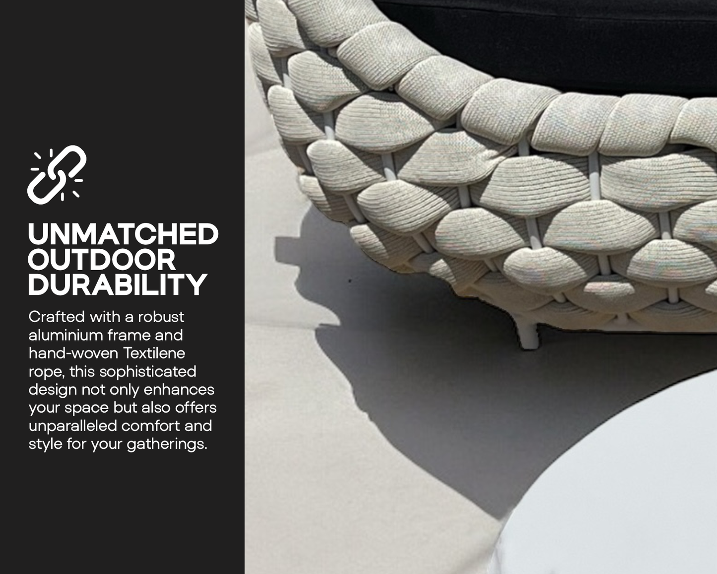 Taho Chunky Weave Sofa Set