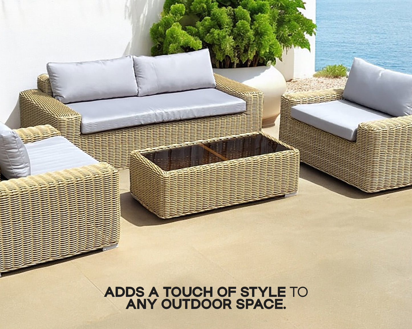 Marbella Polyrattan Sofa Set