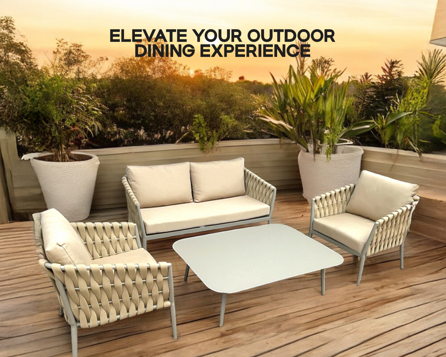 Girona patio set
