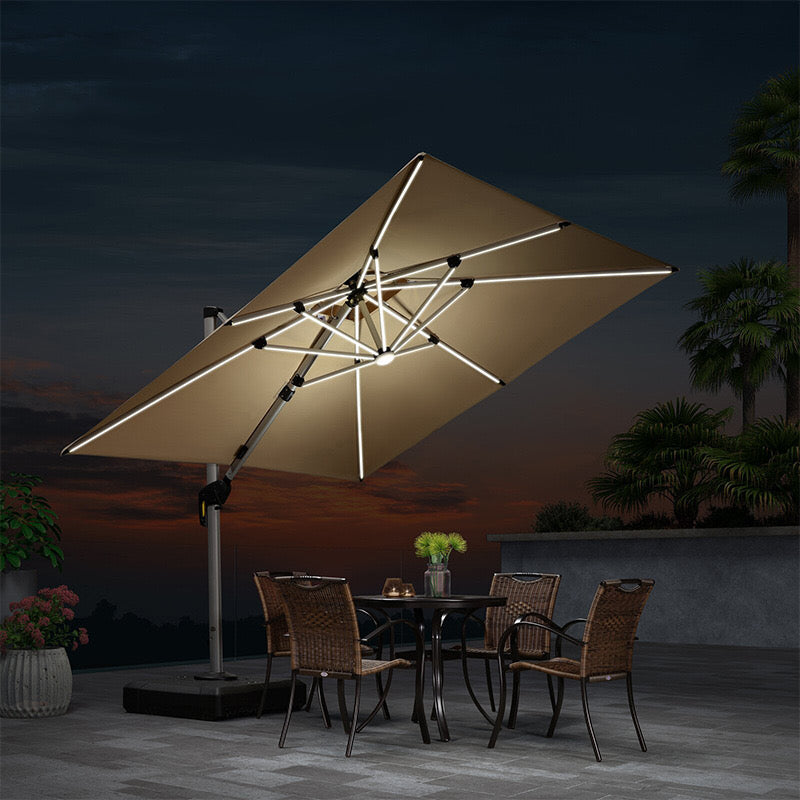 Ember 3mx3m LED Iluminated Parasol