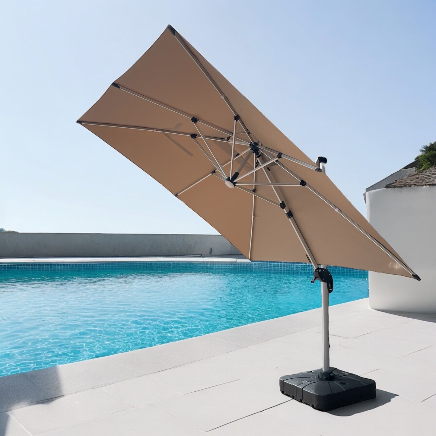 Ember 3mx3m LED Iluminated Parasol