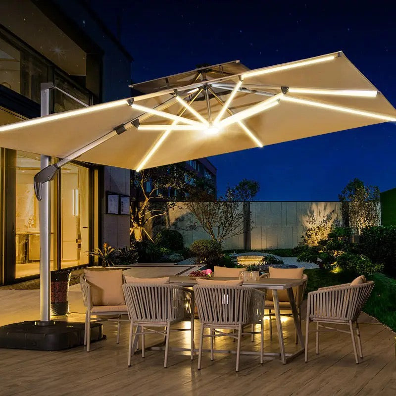 Ember 3mx3m LED Iluminated Parasol