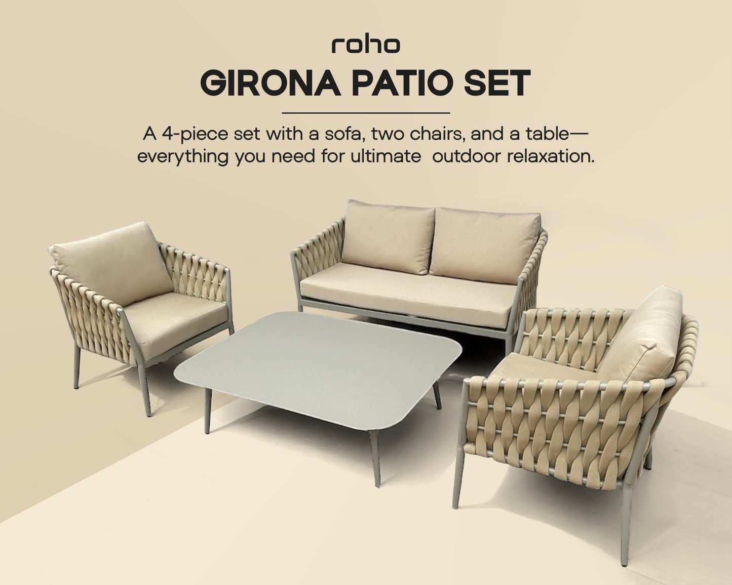 Girona patio set
