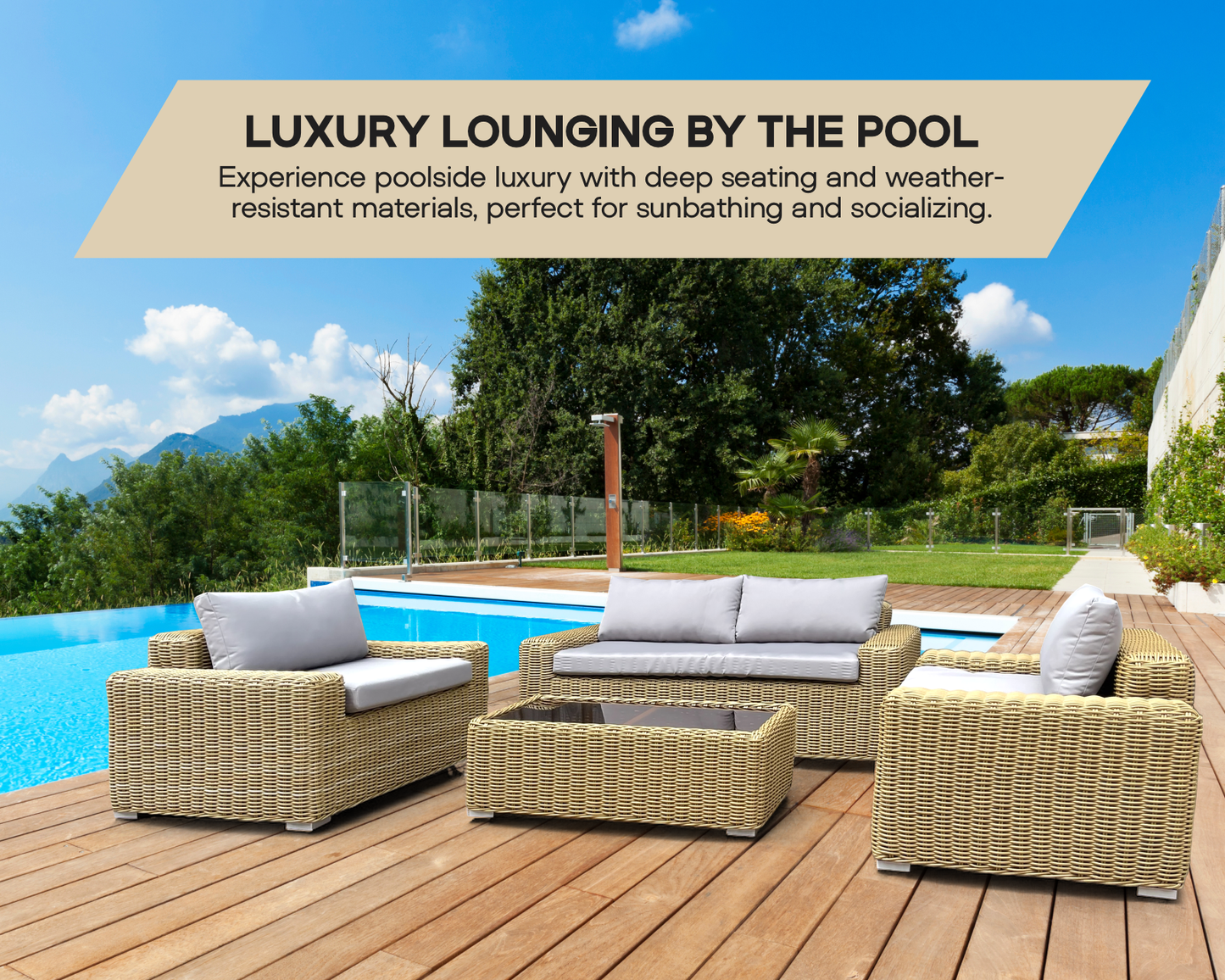 Marbella Polyrattan Sofa Set