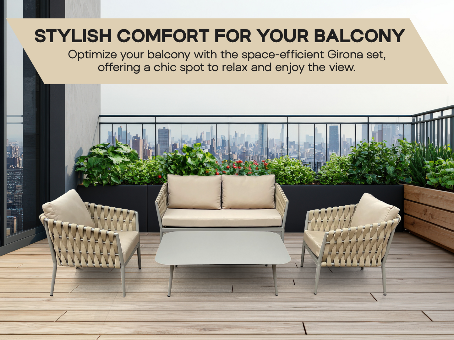 Girona patio set