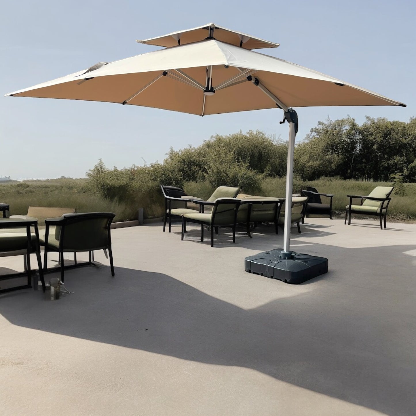 Ember 3mx3m LED Iluminated Parasol