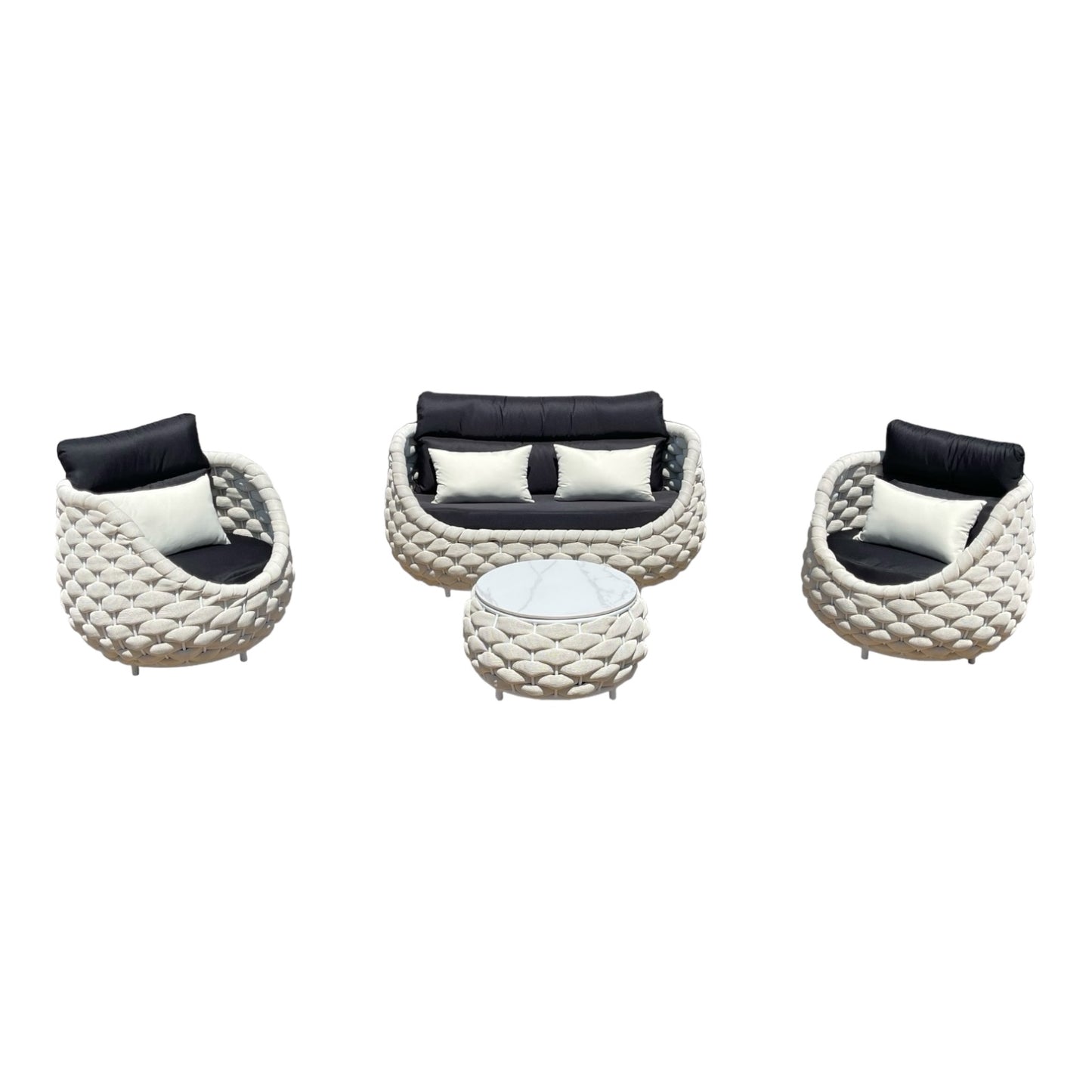 Taho Chunky Weave Sofa Set