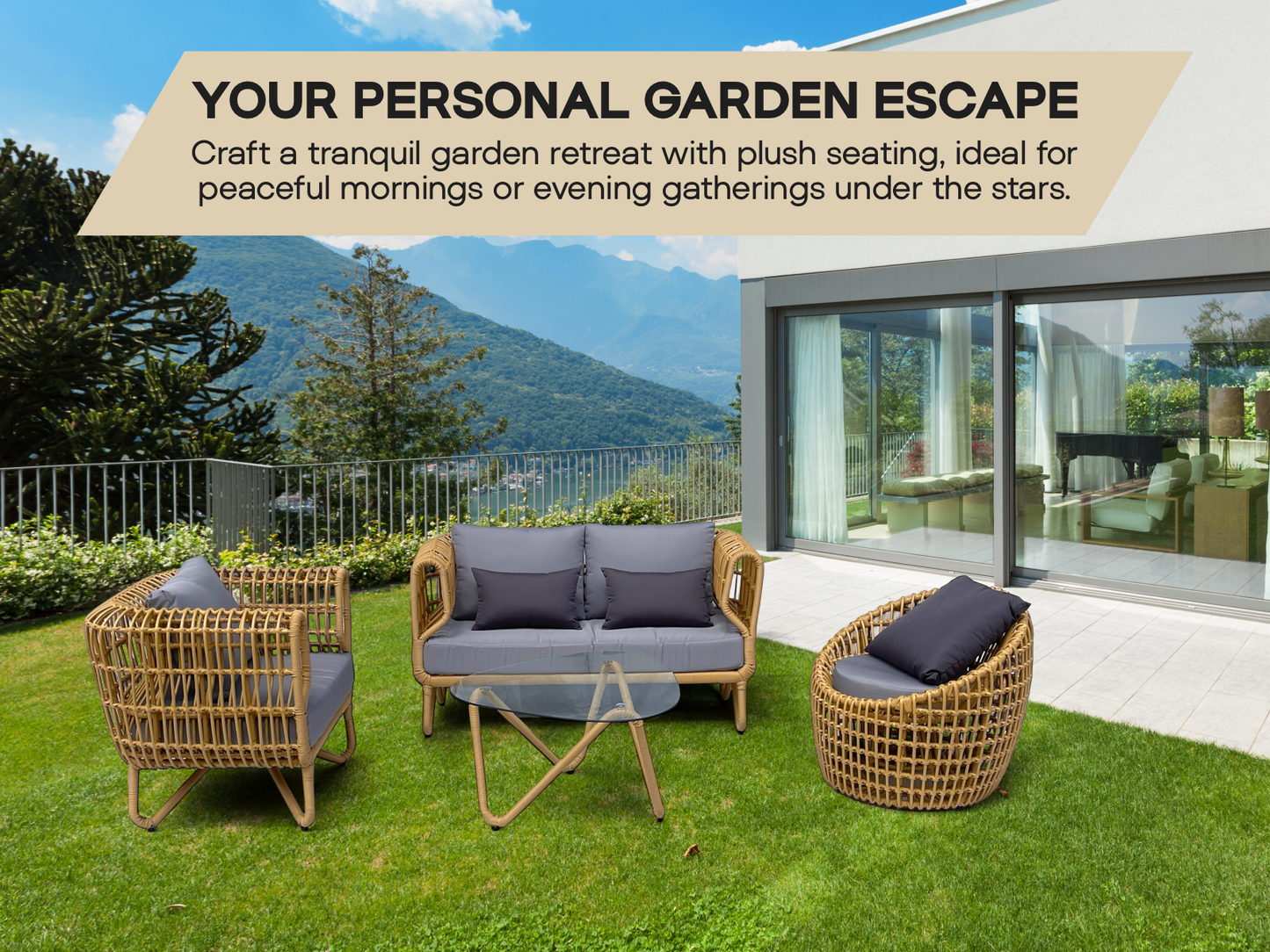 Sofia patio lounge set