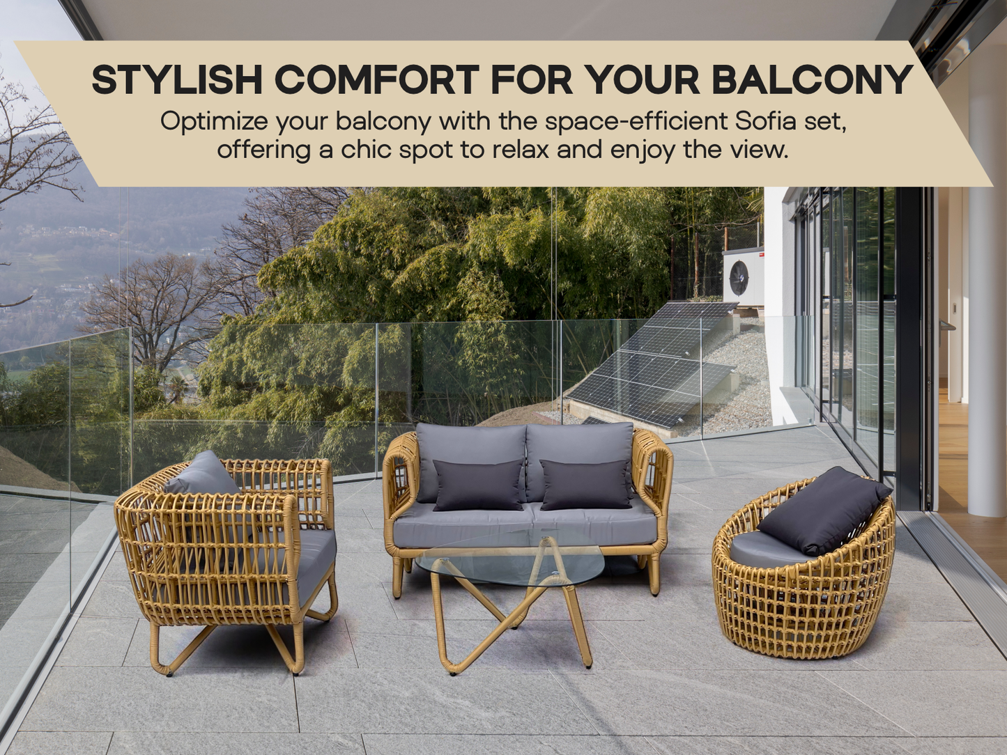 Sofia patio lounge set